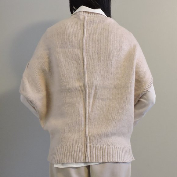 Ann Taylor Merino Wool Blush Pink Round Neck Sweater Vest, Size XS - Picture 6 of 10